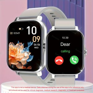 Smart Watch, Wireless Call/Dial, Multi-Sport Mode, Call Reminder & Reject, Information Reminder View, Multiple APP Reminders, for Men Women, Sports Watch, Wallpaper, Compatible with iPhone/Andriod